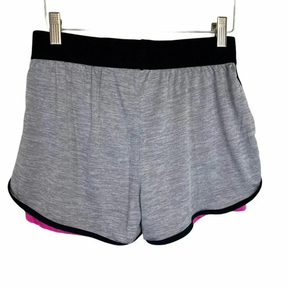 Layer8 Qwick S‎ gray/black trim pink liner shorts - Picture 5 of 5